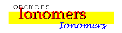 Ionomers